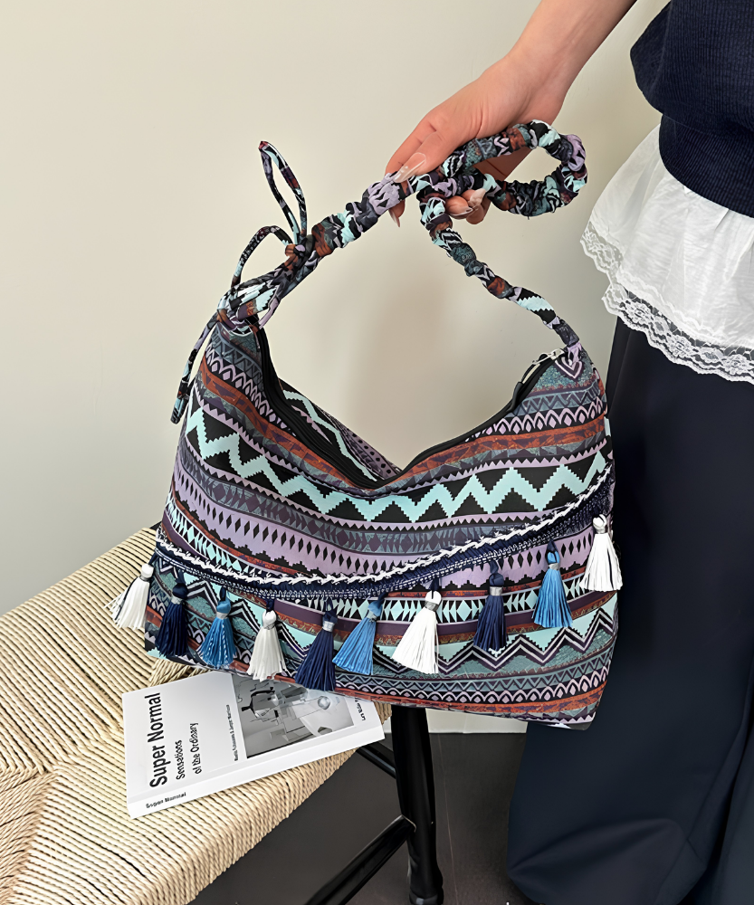 Marivelle Tassel-Trim Tote Bag