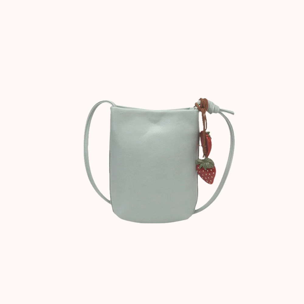 Fruttina Strawberry Charm Bucket Bag