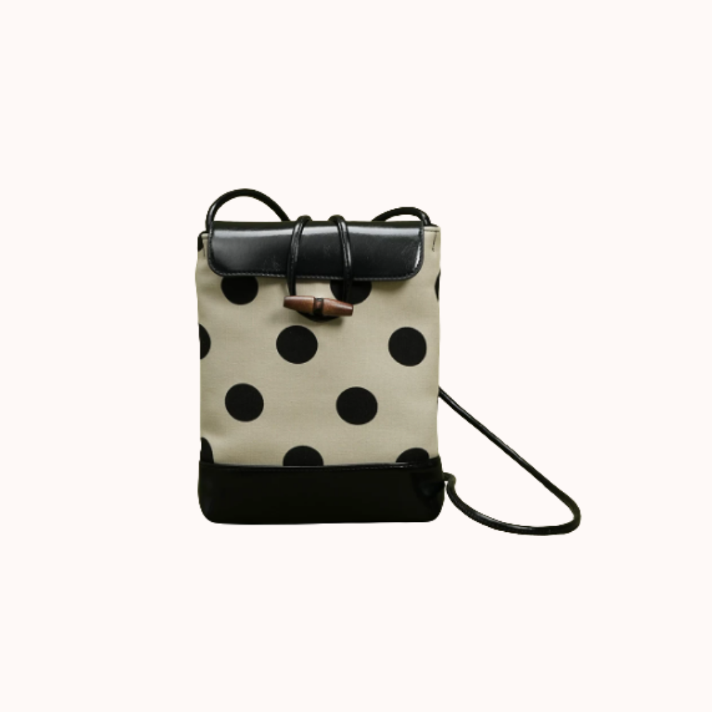Dotelle Polka Dot Bucket Bag
