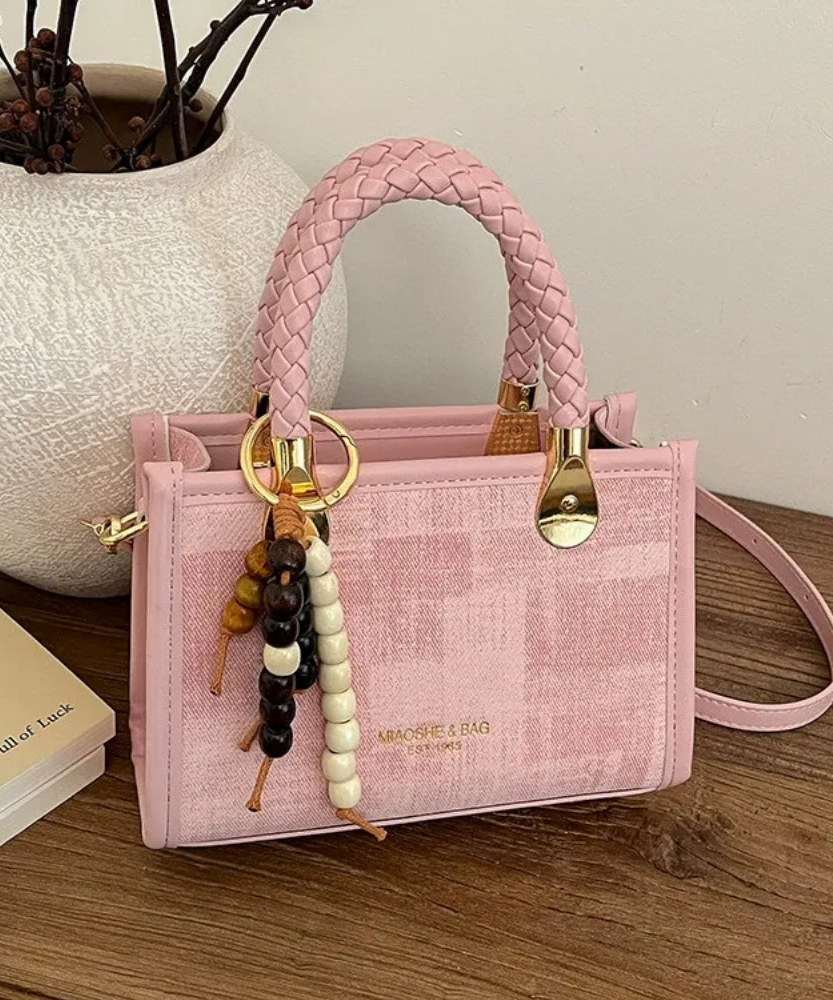 Capucine Braided Handle Mini Handbag