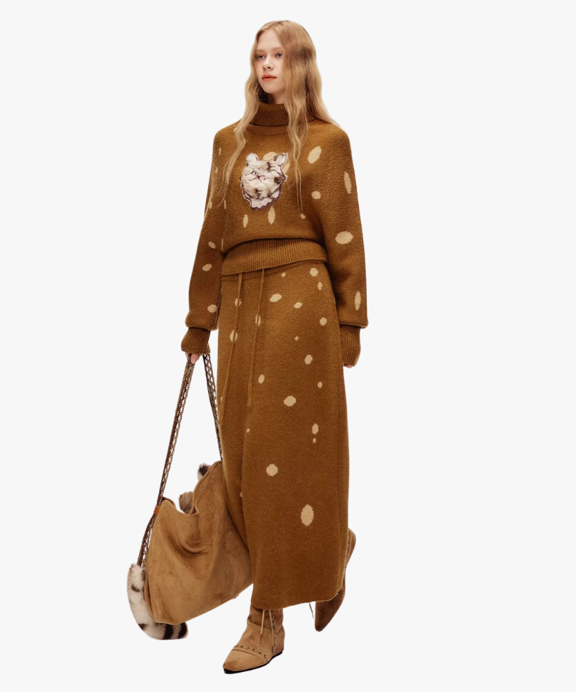 Félinea Faux Fur Cat Shoulder Bag