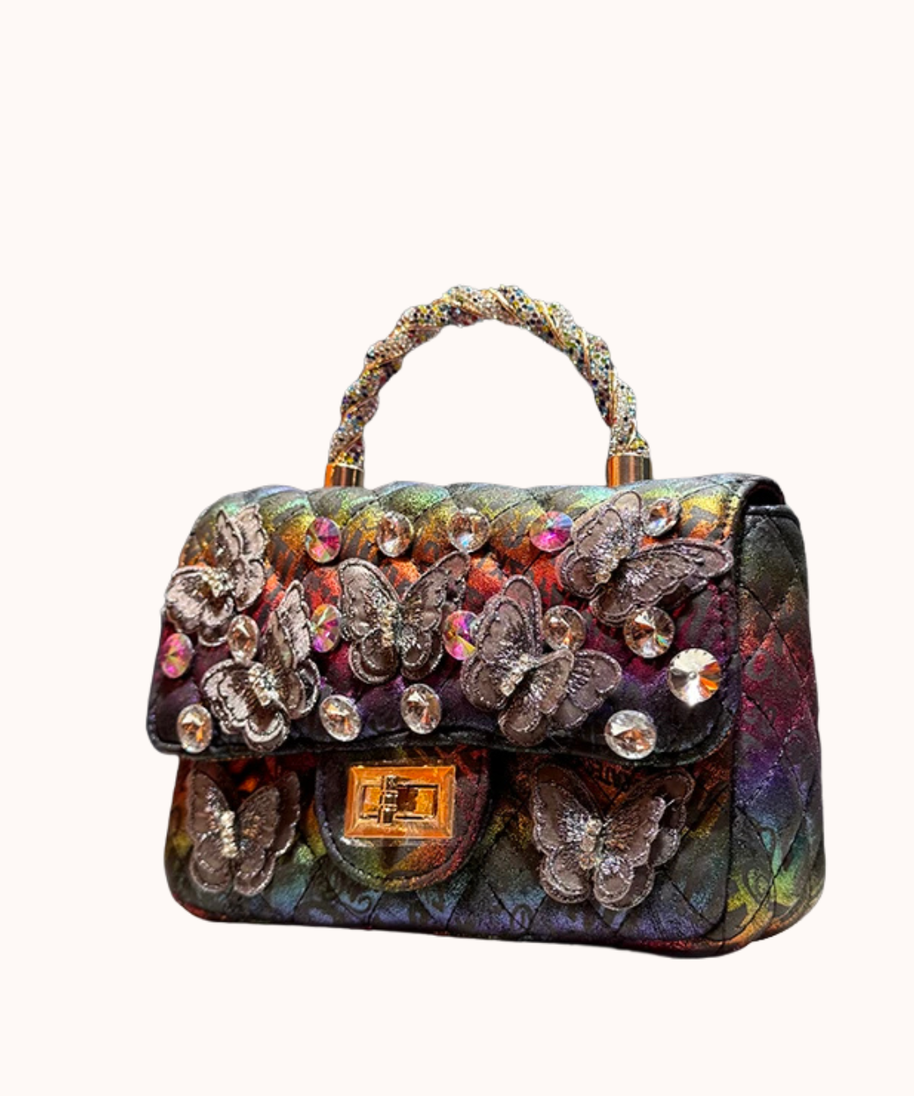 Sac à poignée supérieure matelassé Iris
