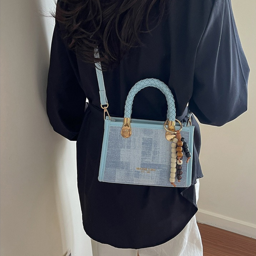 Capucine Braided Handle Mini Handbag
