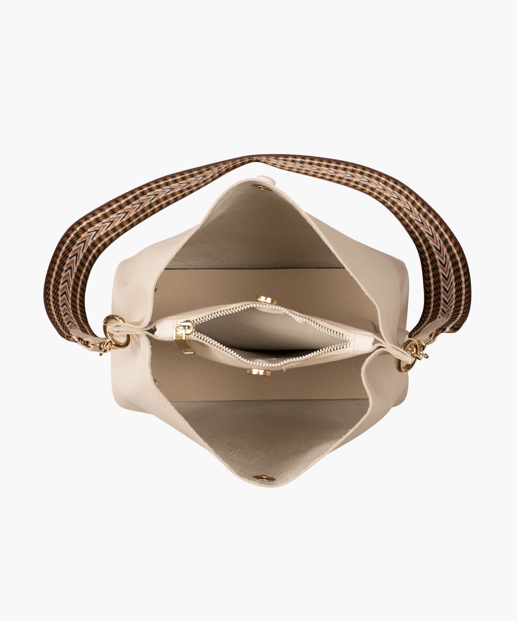 Léonore Vegan Leather Crossbody Bucket Bag