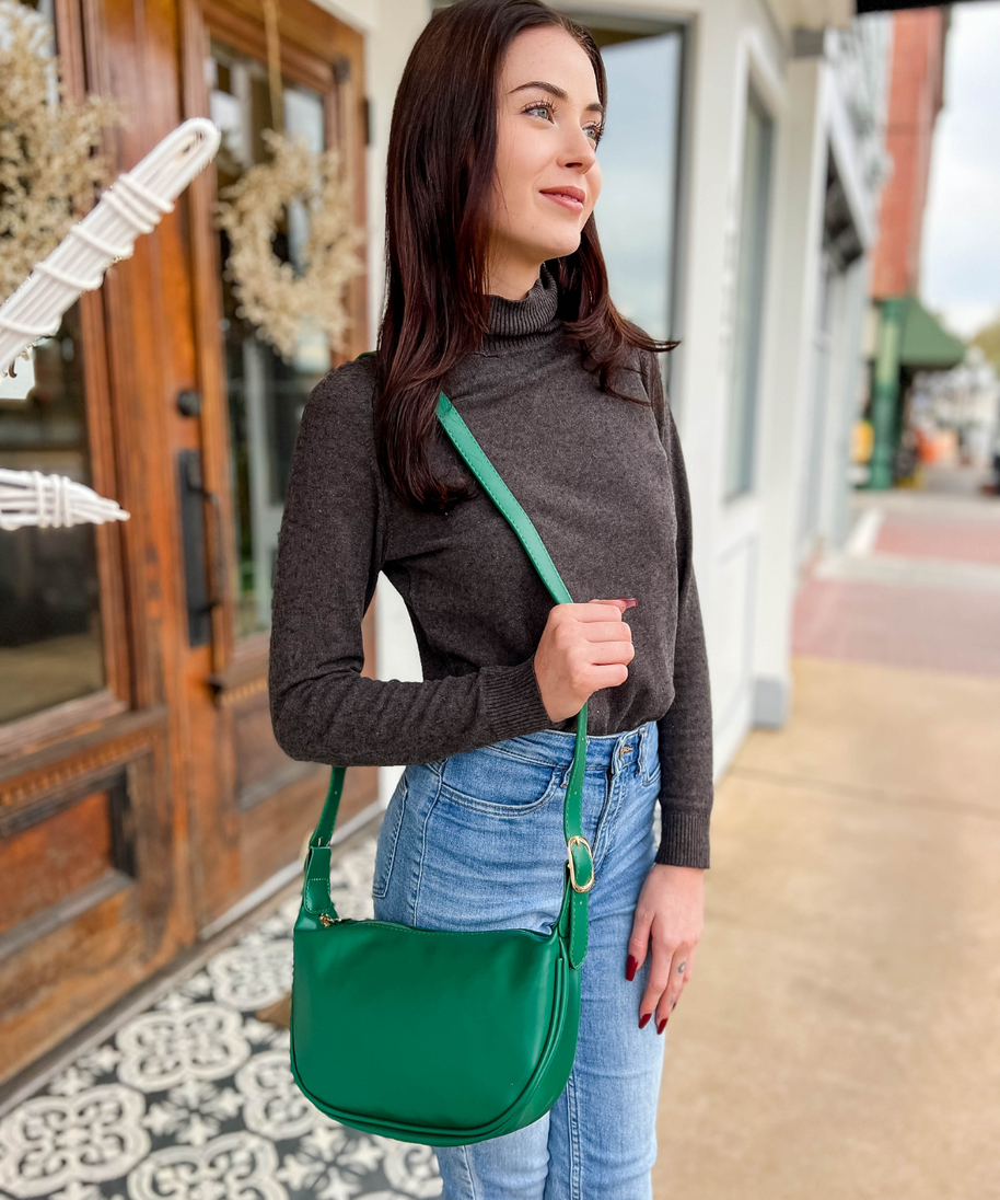 Belloria Vegan Leather Crossbody Bag