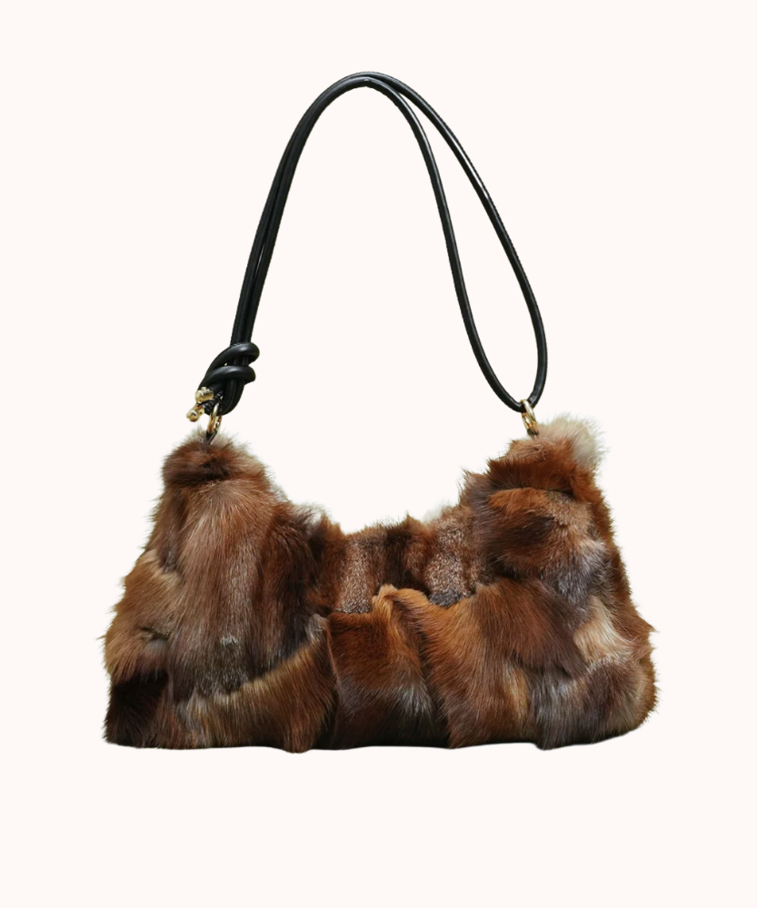 Auvréa Plush Fur Shoulder Bag