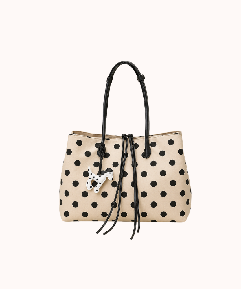 Perlina Polka Dot Tote Bag