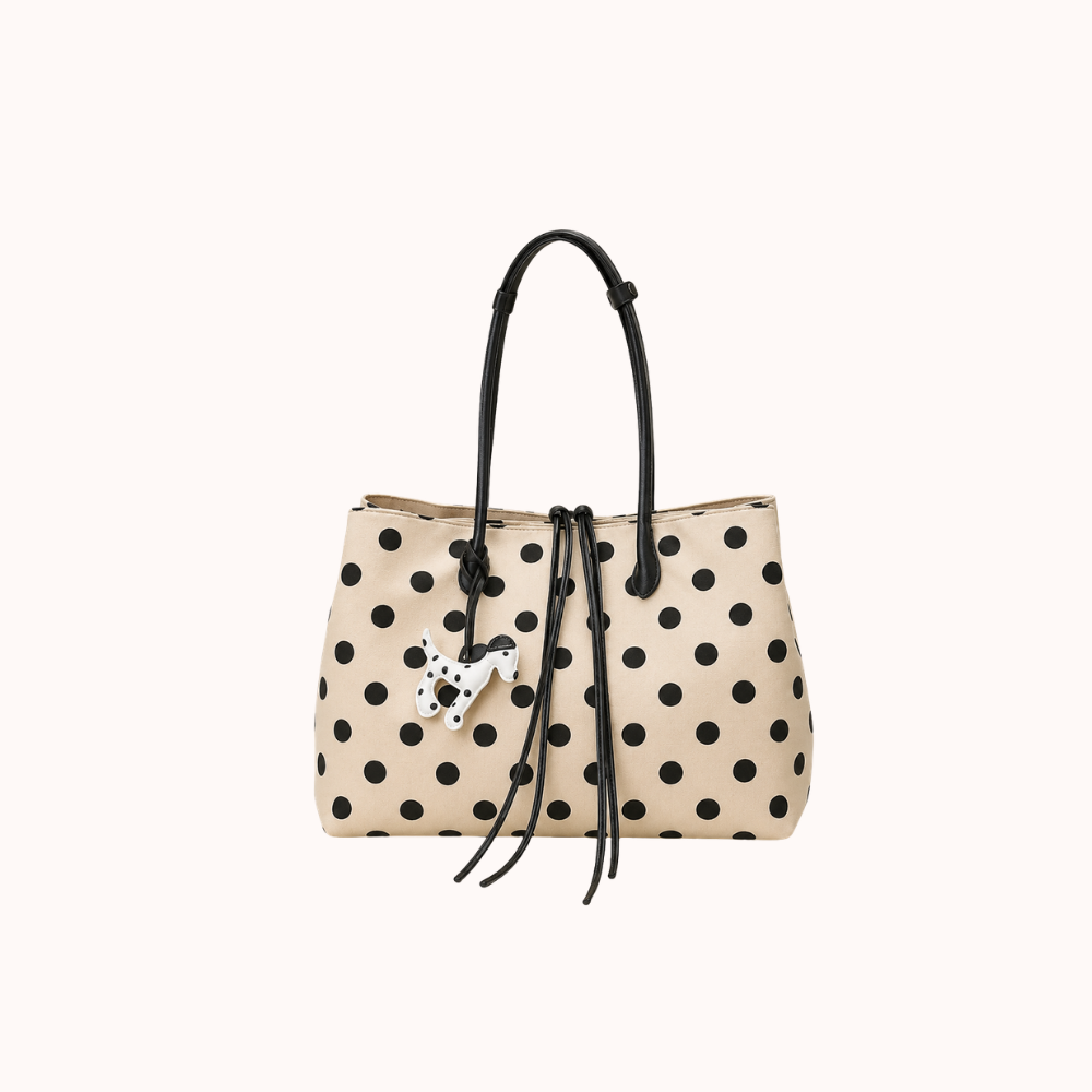 Perlina Polka Dot Tote Bag
