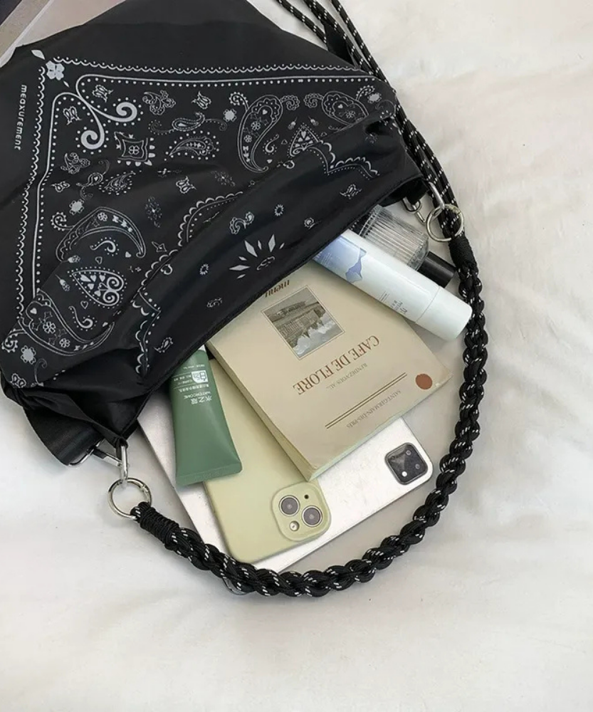 Noctelle Bandana Print Shoulder Bag