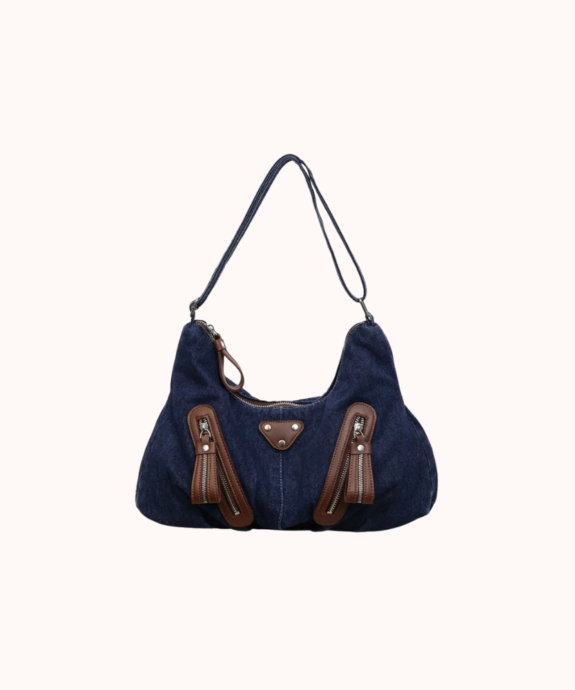 Indara Denim Shoulder Bag