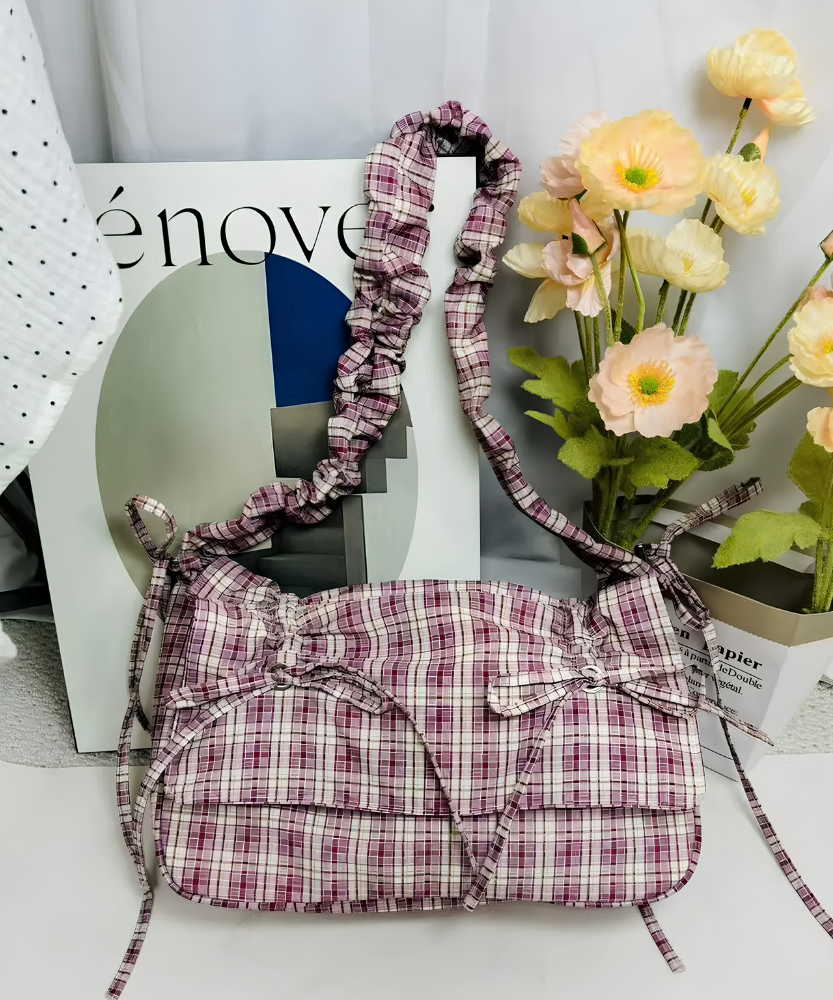 Quivara Plaid Shoulder Bag