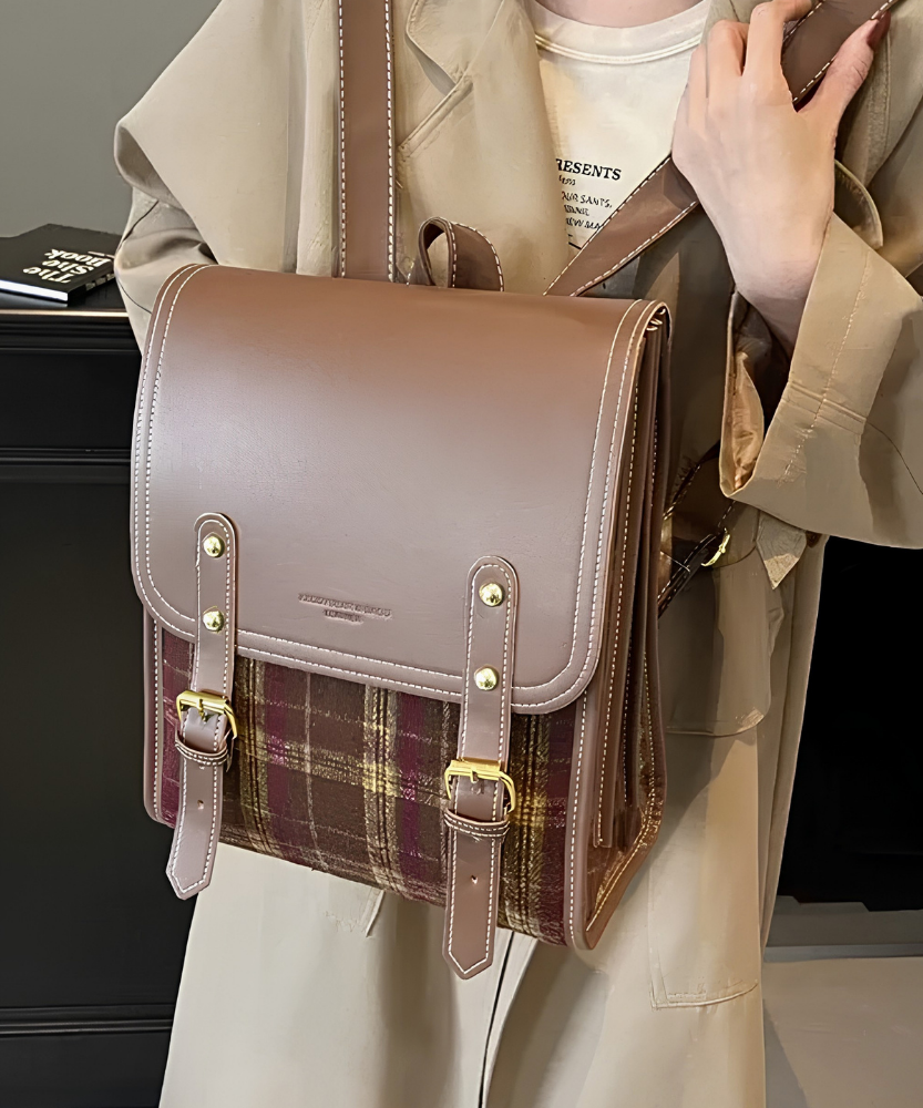 Kavira Plaid Backpack