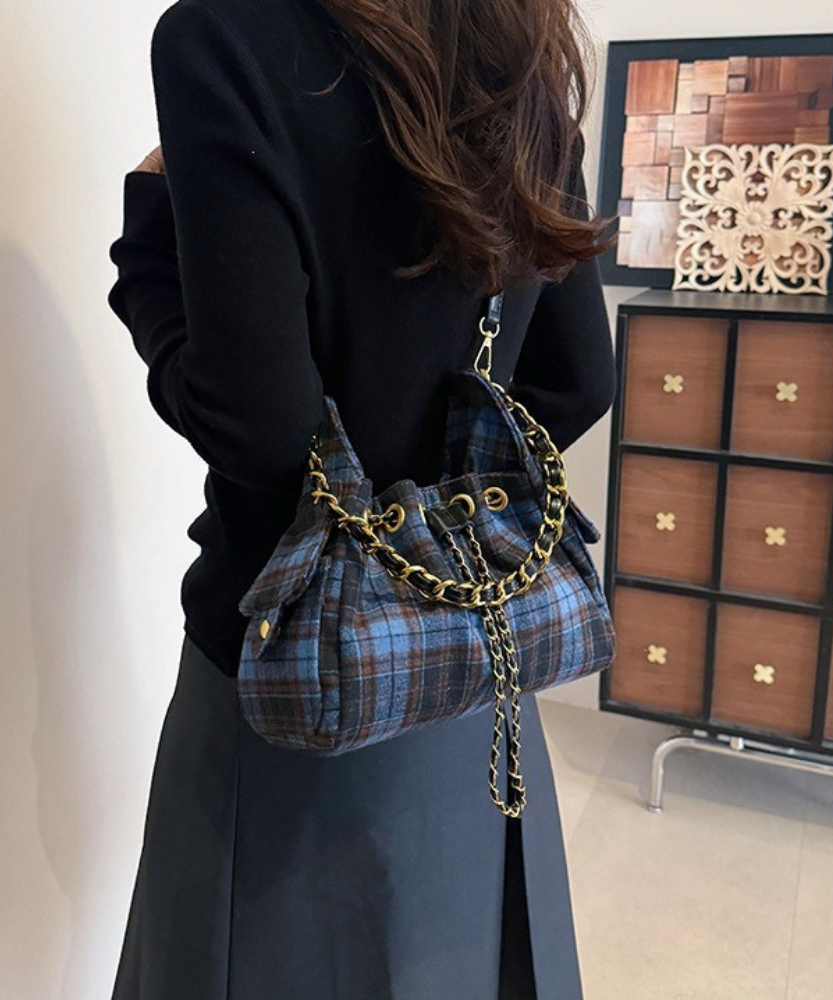 Edmée Chain Drawstring Shoulder Bag
