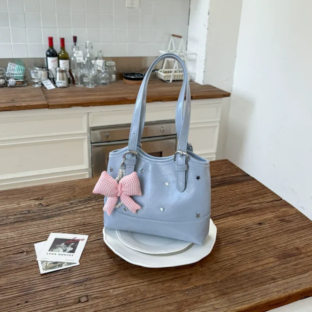 Perlisa Bow Charm Shoulder Bag