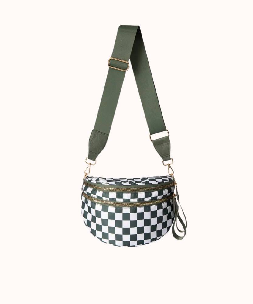 Valla Checkered Crossbody Bag