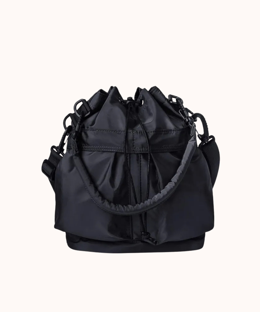 Bellance Vegan Leather Crossbody Bucket Bag