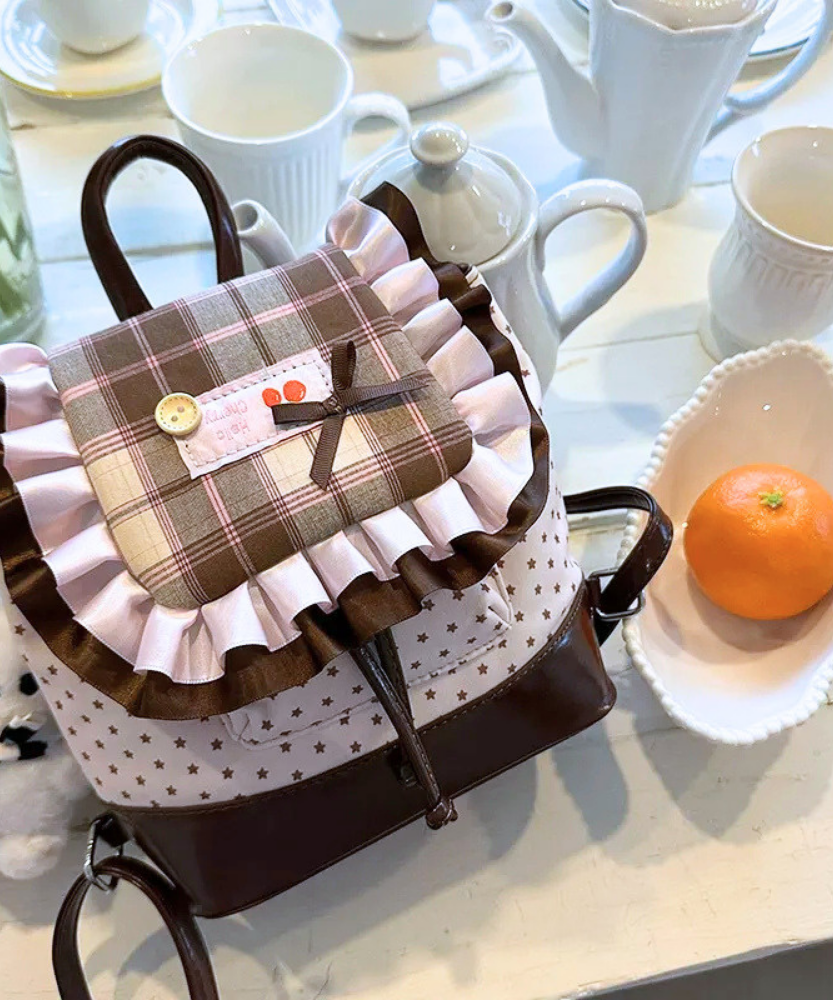 Thessa Ruffled Mini Backpack