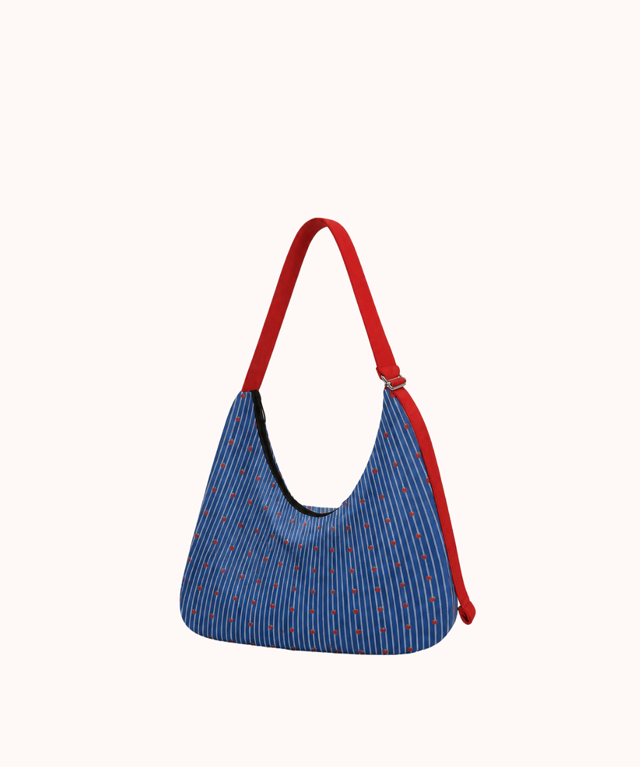 Canvas-Crossbody-Tasche „Strawberry Dot“