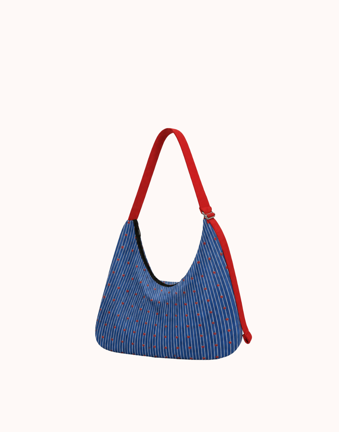 Strawberry Dot Canvas Crossbody Bag