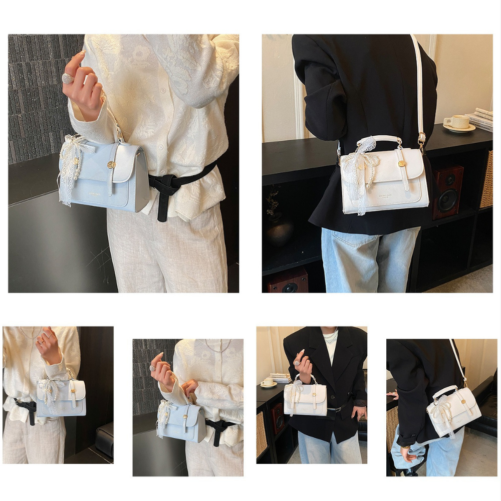 Vessara Top Handle Flap Bag