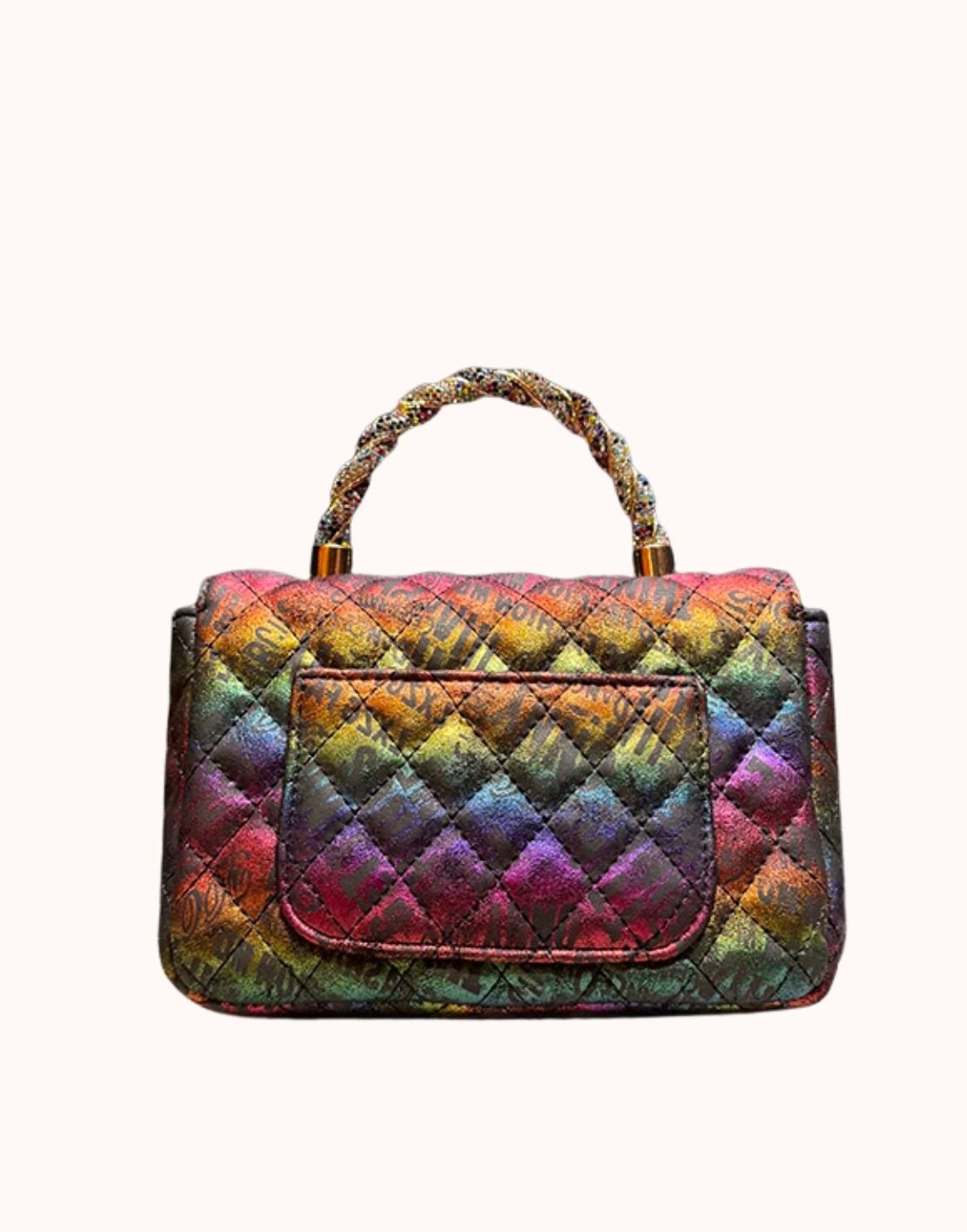 Sac à poignée supérieure matelassé Iris