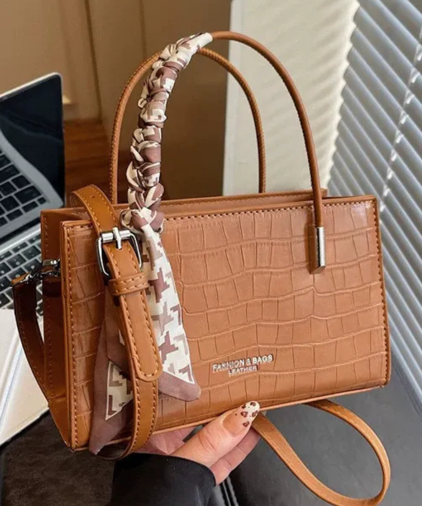 Novera Croc-Embossed Mini Shoulder Bag