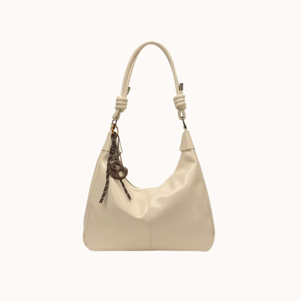 Léonie Glossy Hobo Bag