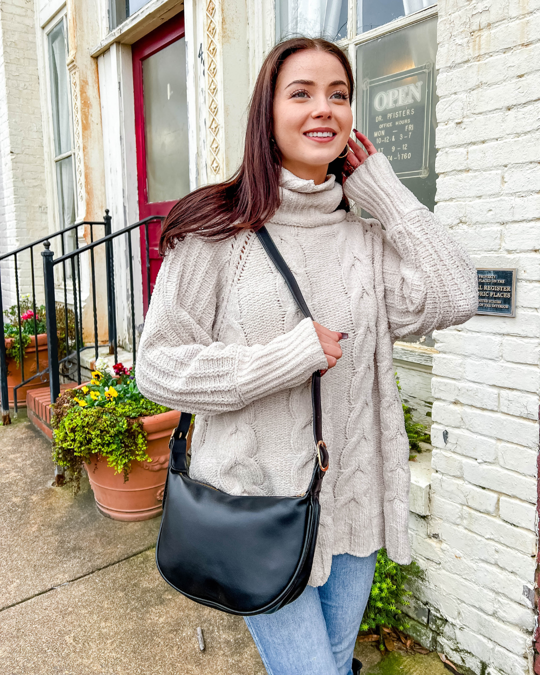 Belloria Vegan Leather Crossbody Bag