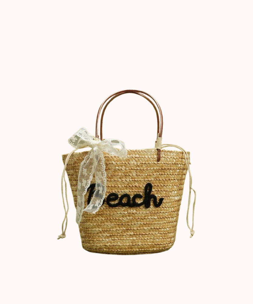 Marcelline Woven Mini Tote Bag
