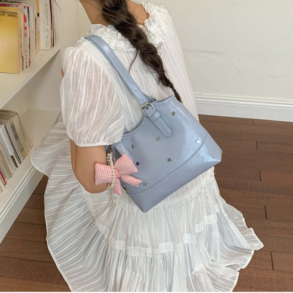 Perlisa Bow Charm Shoulder Bag