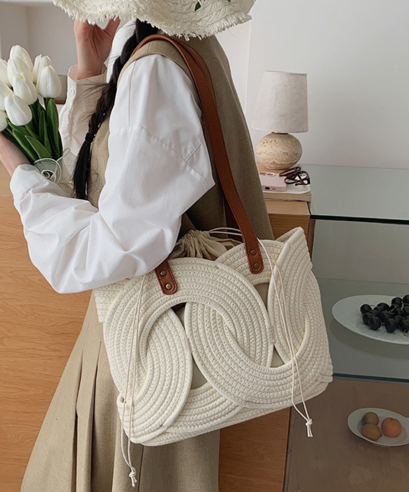 Tyvera Woven Shoulder Bag