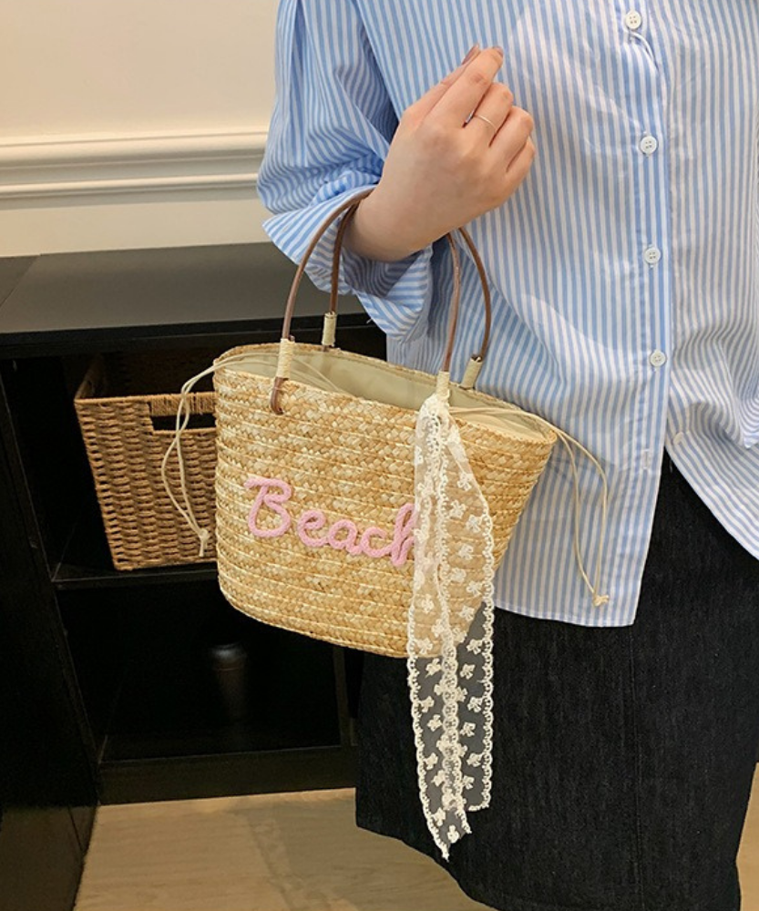 Marcelline Woven Mini Tote Bag