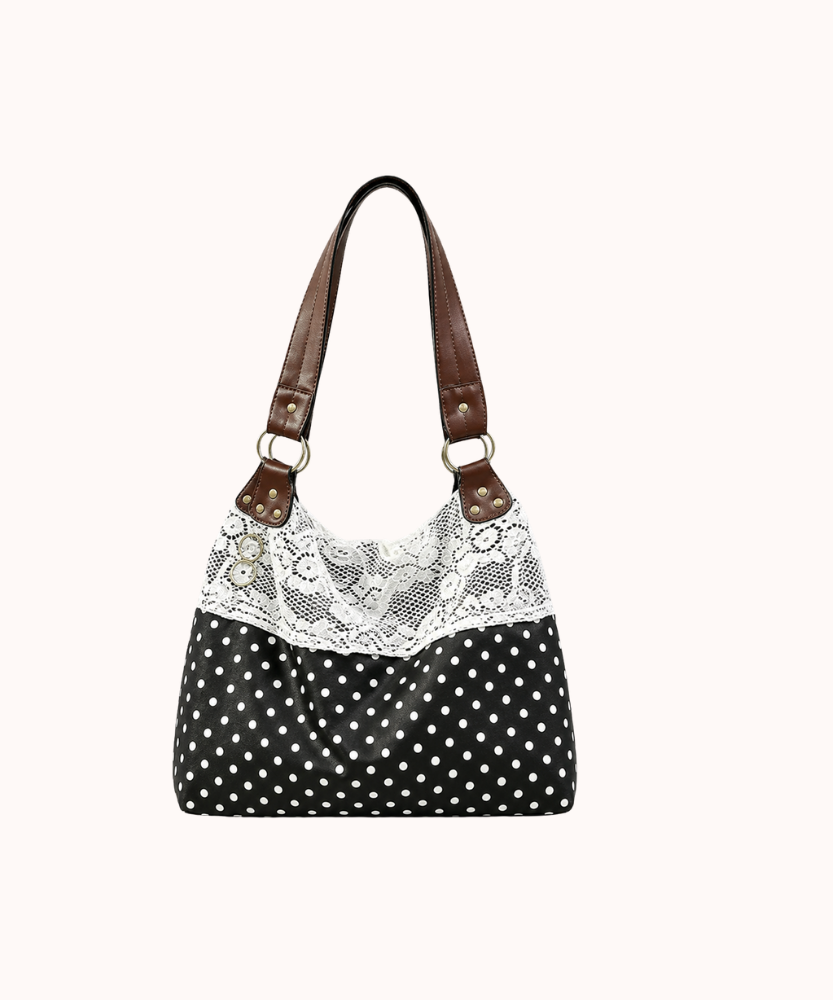 Nivoria Polka Dot Shoulder Bag