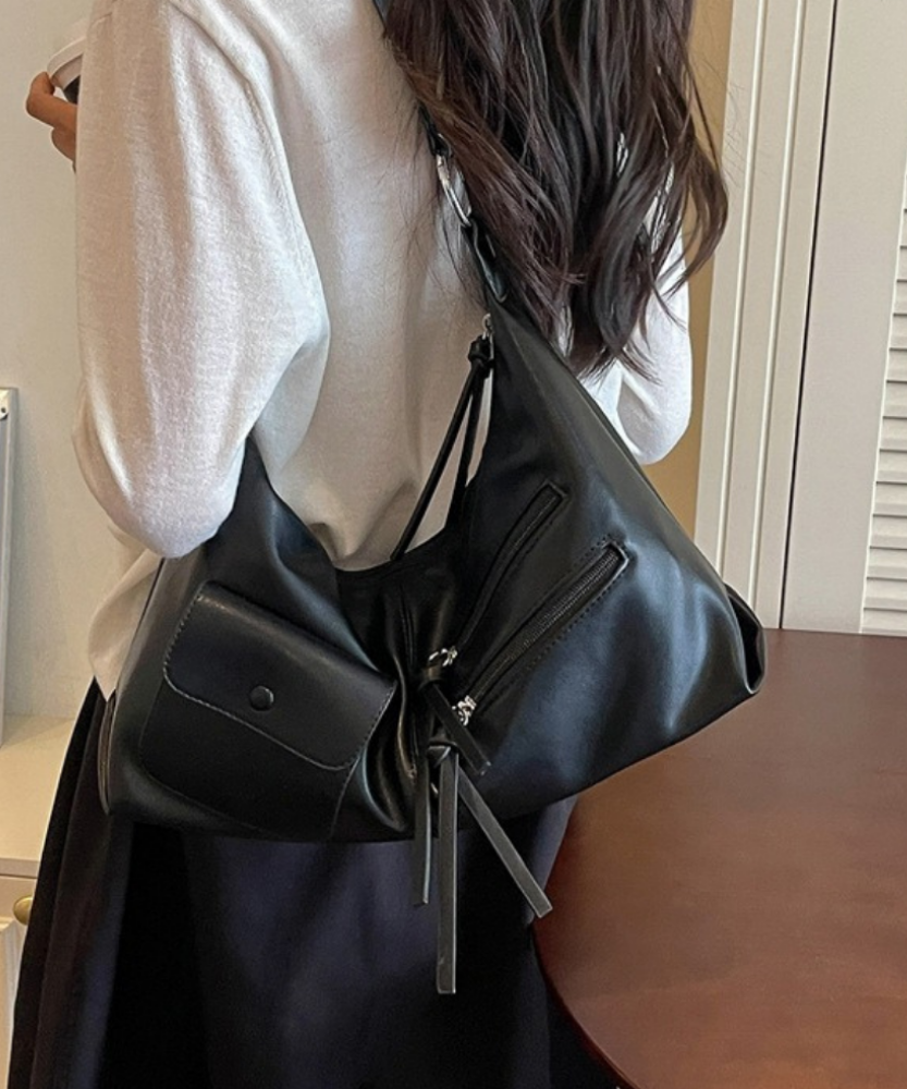 Tazielle Zip Pocket Shoulder Bag