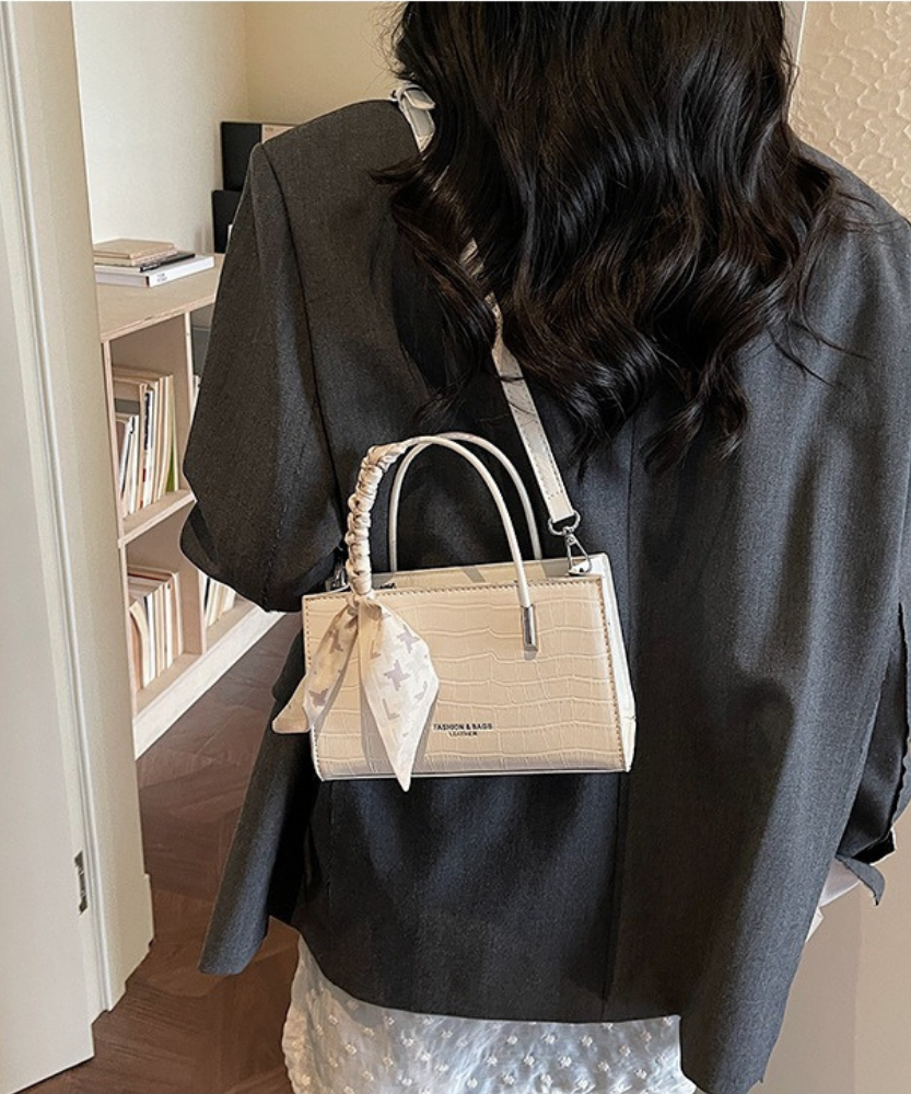 Novera Croc-Embossed Mini Shoulder Bag