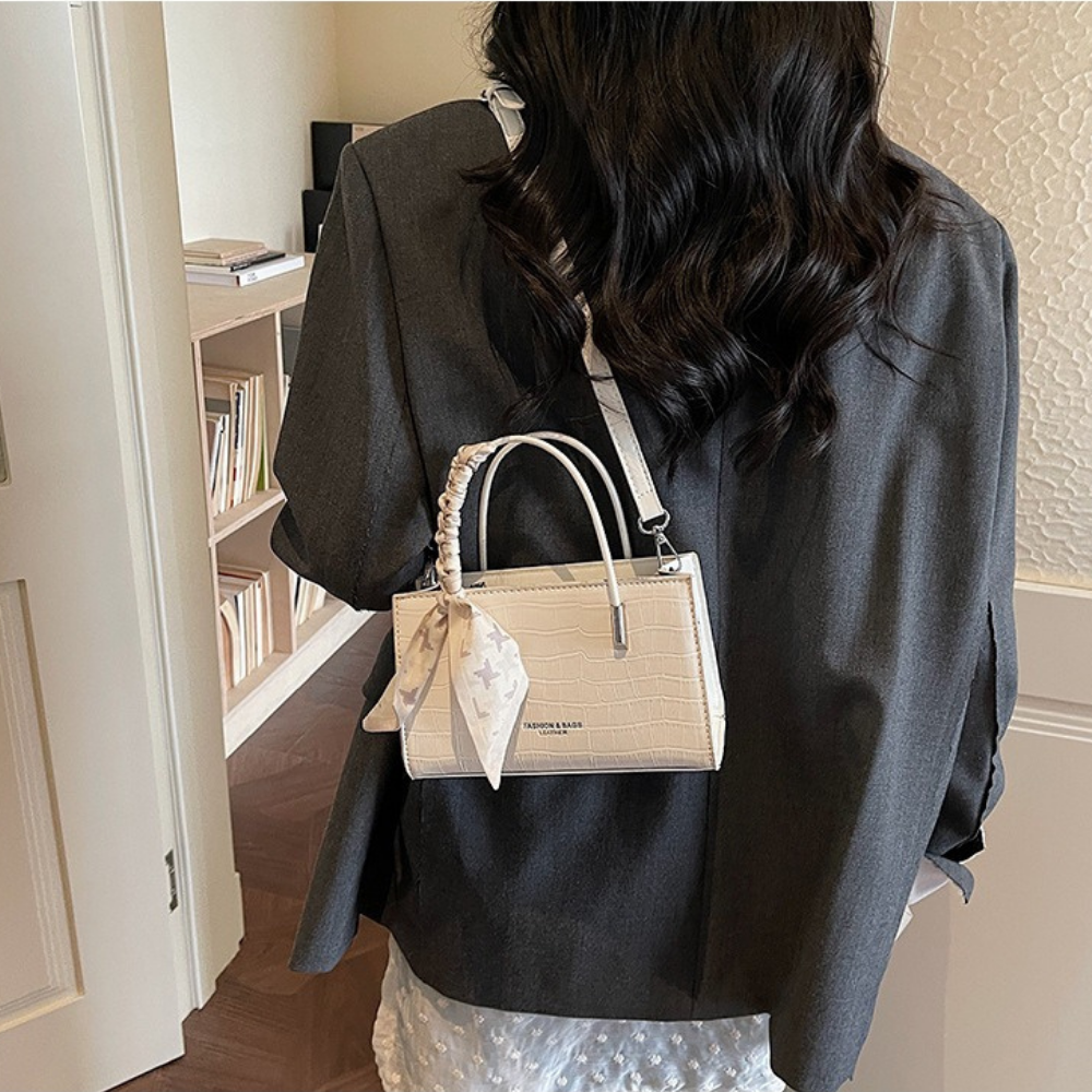 Novera Croc-Embossed Mini Shoulder Bag