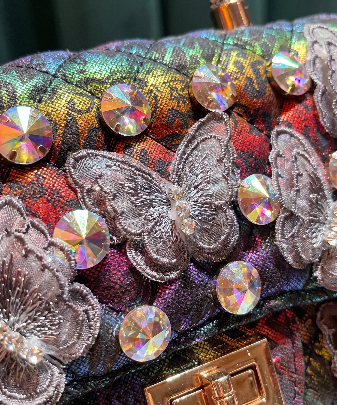Sac à poignée supérieure matelassé Iris