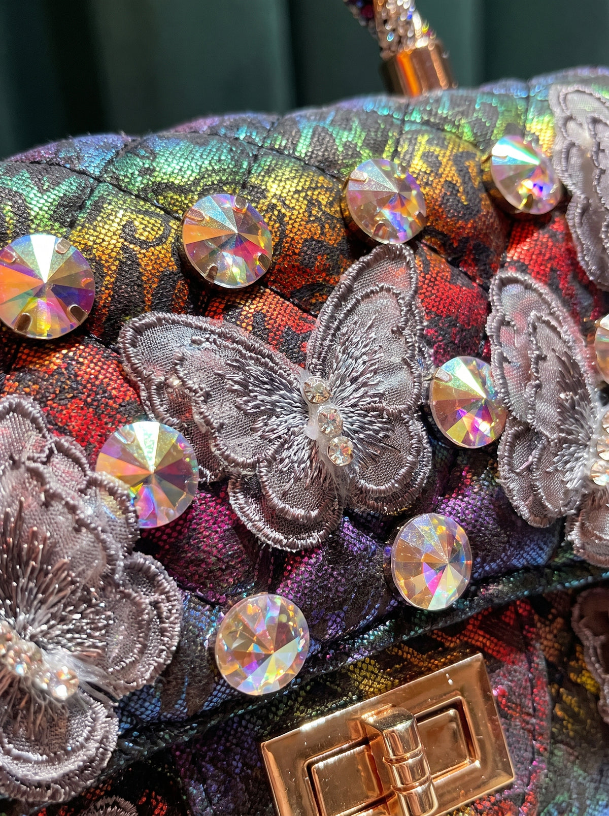 Sac à poignée supérieure matelassé Iris