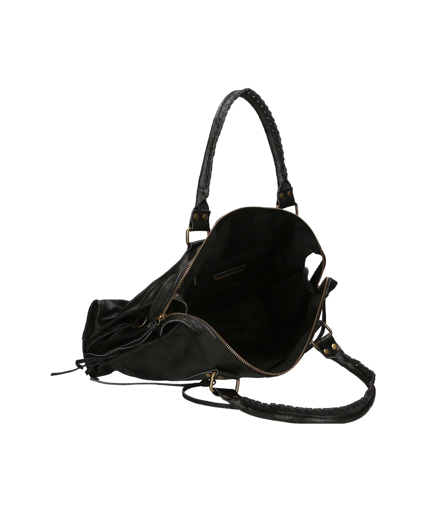 Throttle Studded Top-Handle Bag