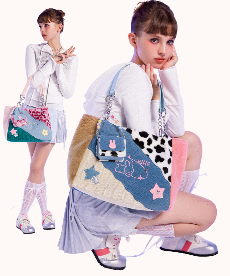 Jigsaw Denim Shoulder Bag