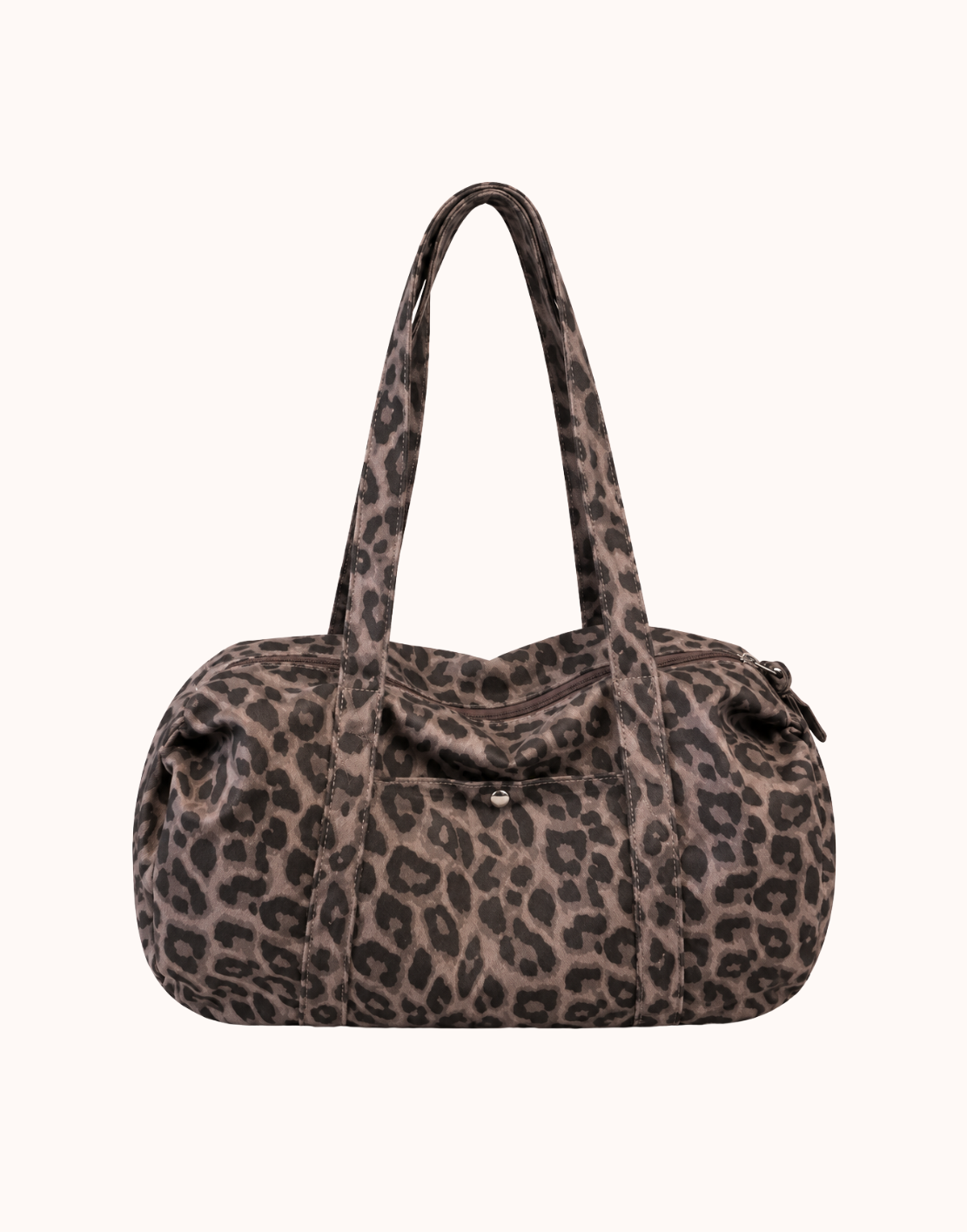 Retro-Canvas-Shopper mit Leopardenmuster