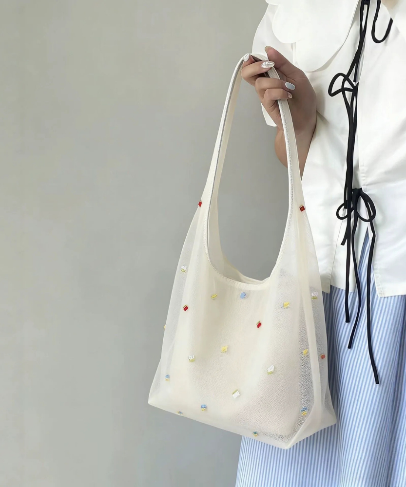 Antria Embroidered Shoulder Bag