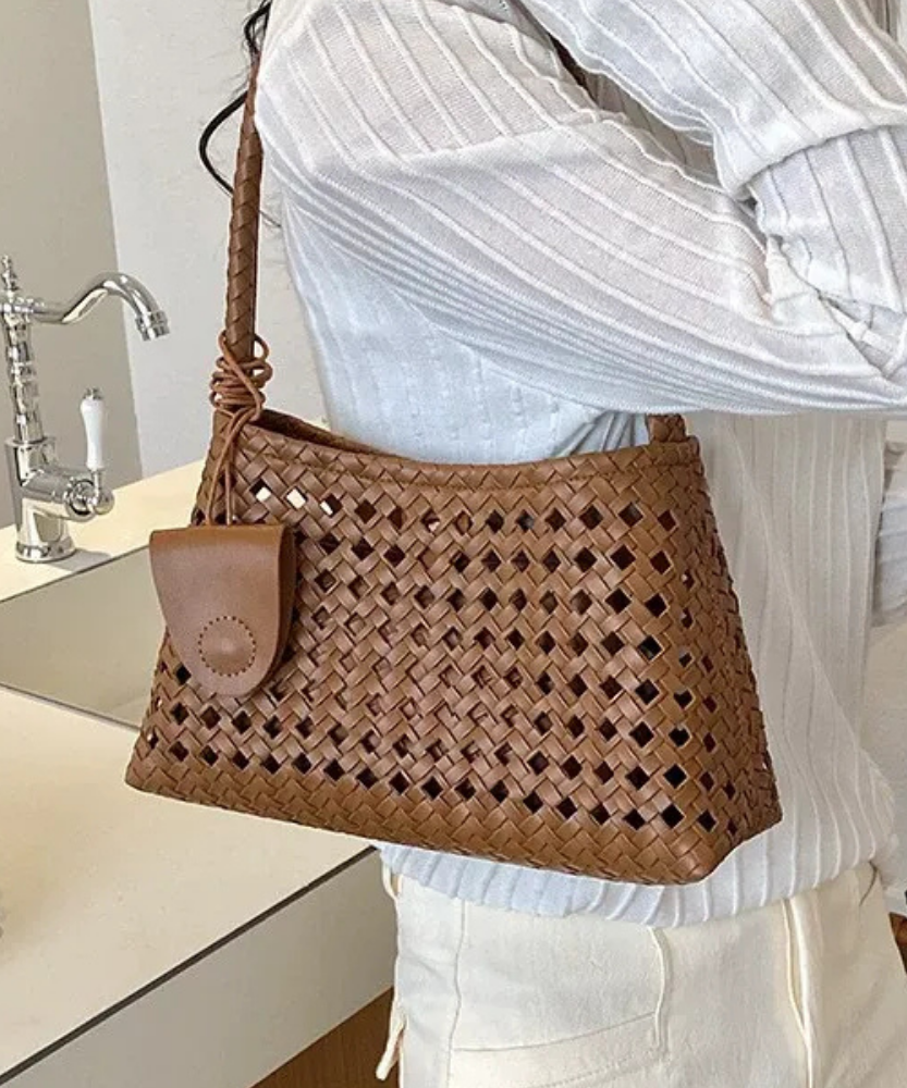 Tesoria Woven Shoulder Bag