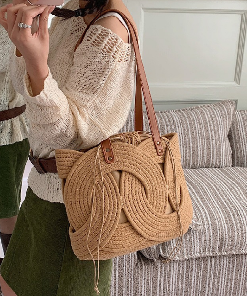 Tyvera Woven Shoulder Bag