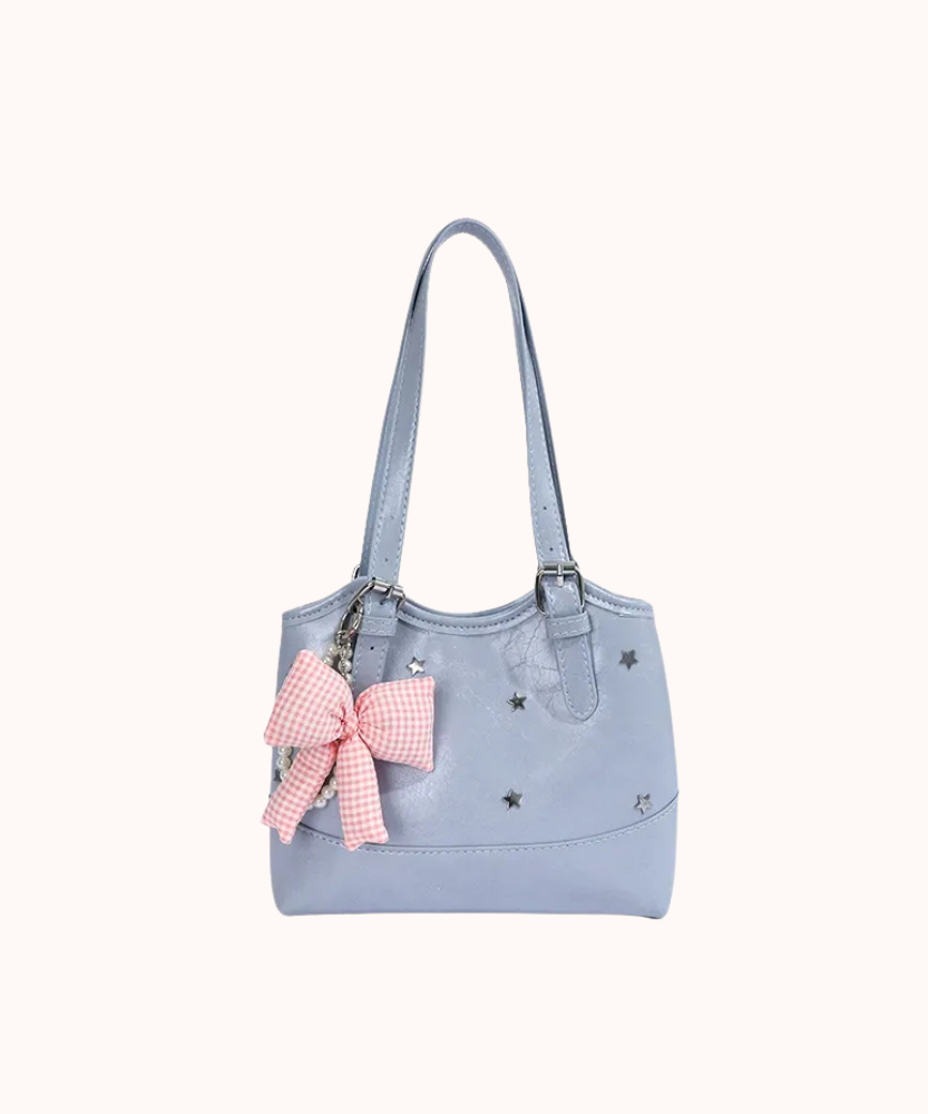 Perlisa Bow Charm Shoulder Bag