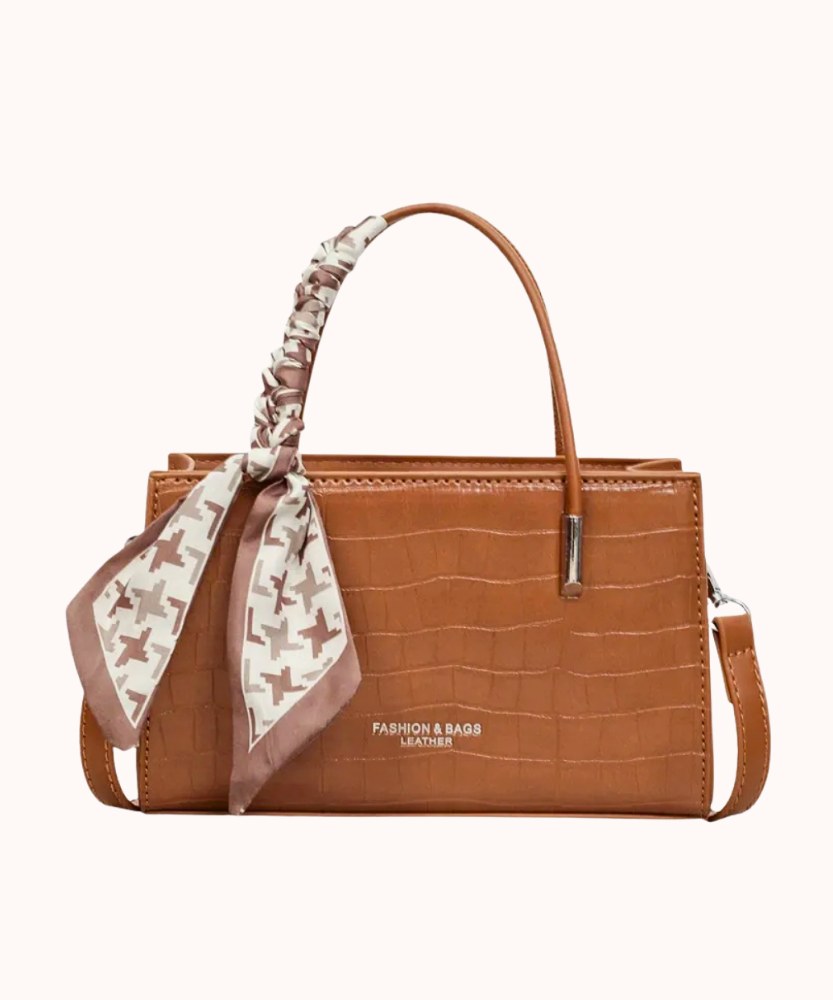 Novera Croc-Embossed Mini Shoulder Bag