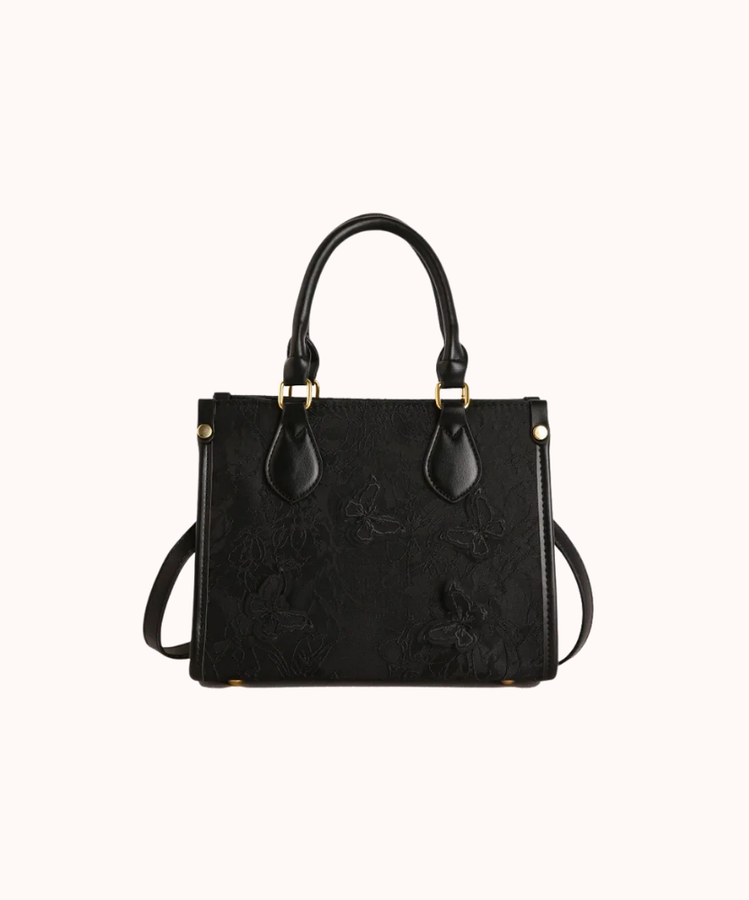 Evarielle Floral Lace Satchel Bag