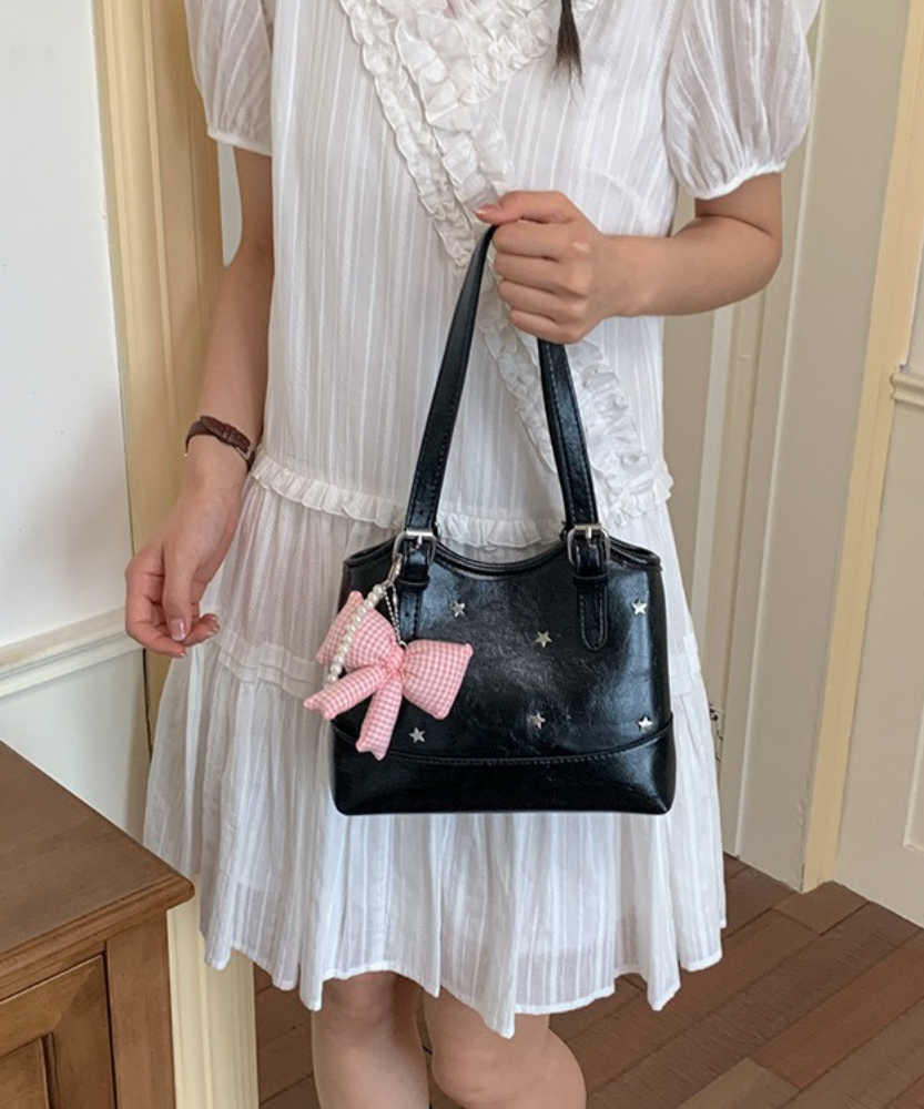 Perlisa Bow Charm Shoulder Bag