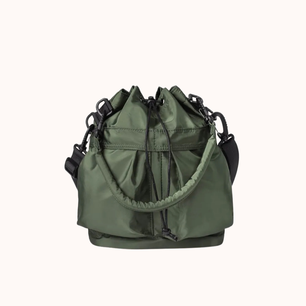 Bellance Vegan Leather Crossbody Bucket Bag