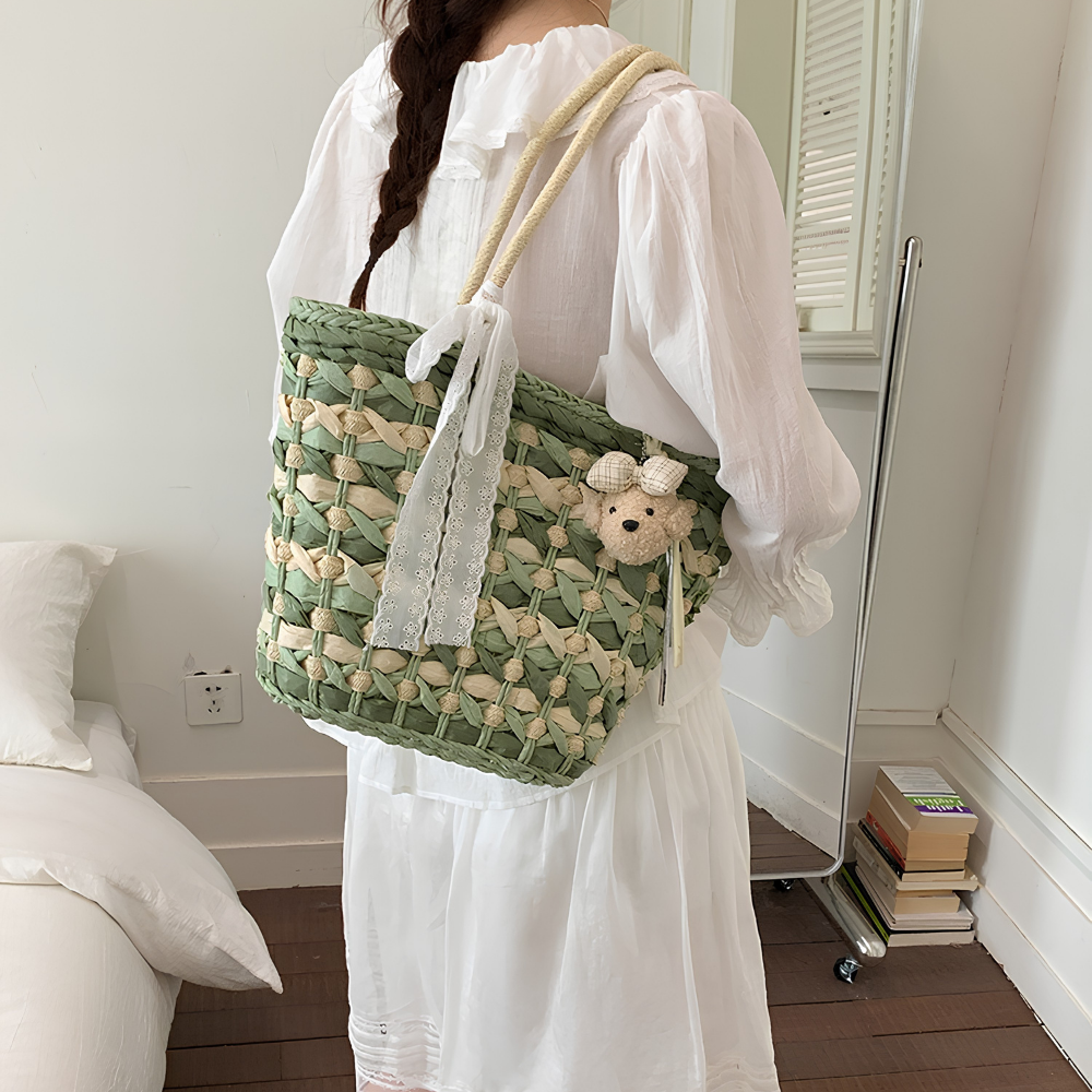 Sylka Woven Tote Bag